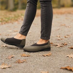 Flexus by Spring Step Sofran Brown Nubuck Waterproof slip on shoes